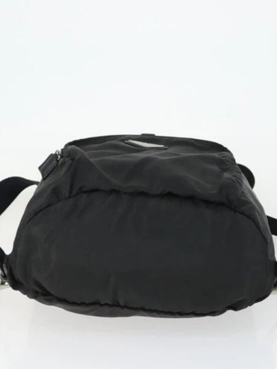 PRADA Backpack Nylon Black Silver Auth bs33169 main image 8